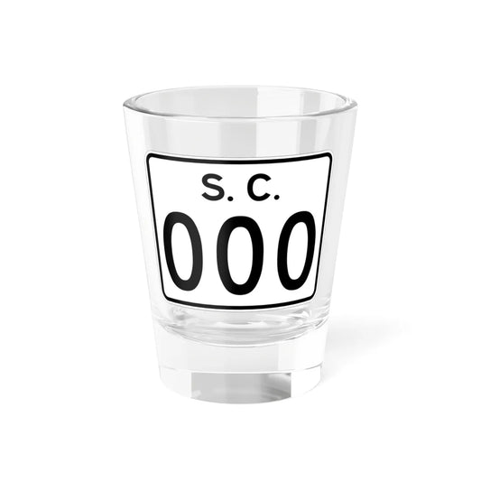 SC-3di (South Carolina) (Road Sign) Shot Glass 1.5oz 1.5oz - Go Mug Yourself