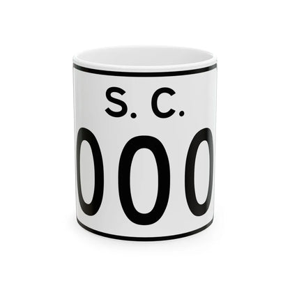 SC-3di (South Carolina) (Road Sign) White Coffee Mug 11oz - Go Mug Yourself