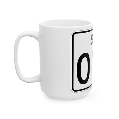 SC-3di (South Carolina) (Road Sign) White Coffee Mug - Go Mug Yourself