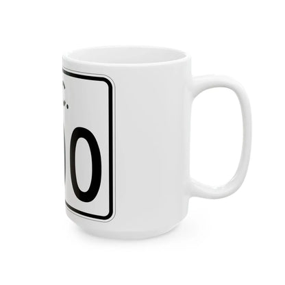 SC-3di (South Carolina) (Road Sign) White Coffee Mug - Go Mug Yourself