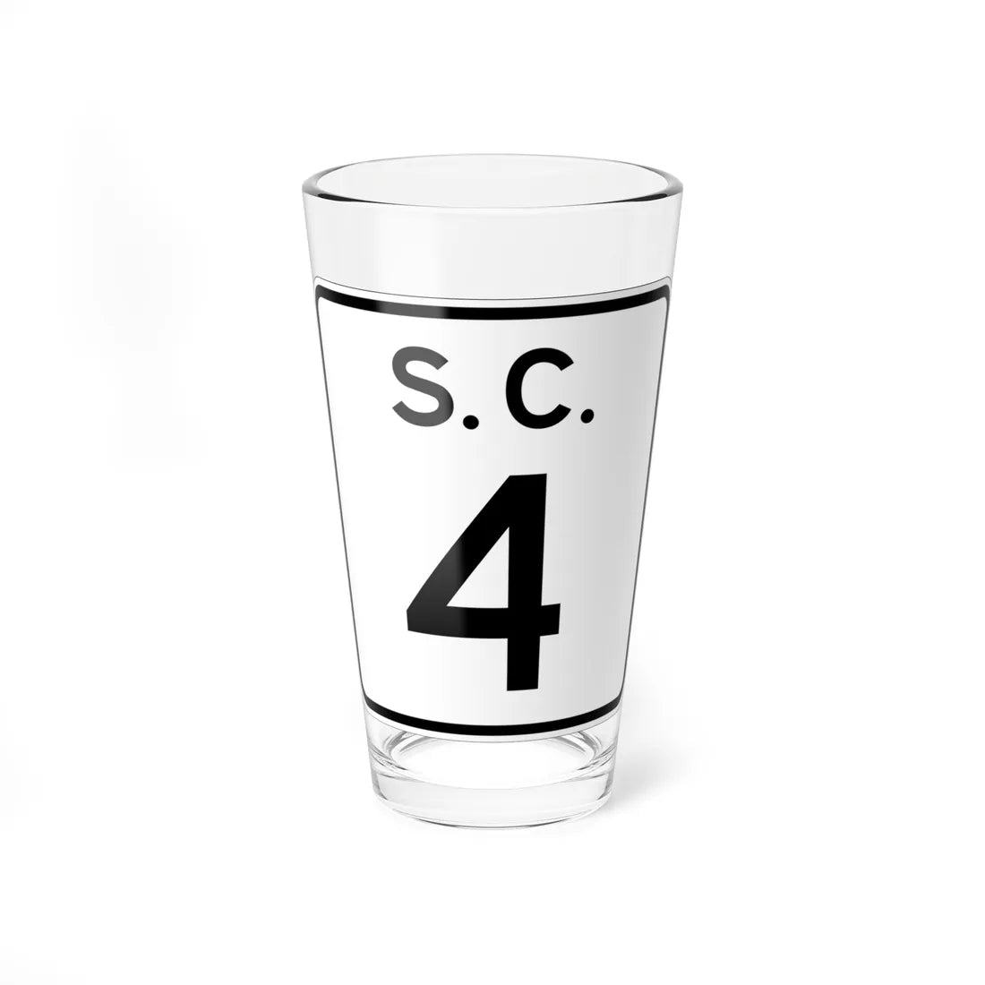 SC-4 (South Carolina) (Road Sign) Pint Glass 16oz 16oz - Go Mug Yourself