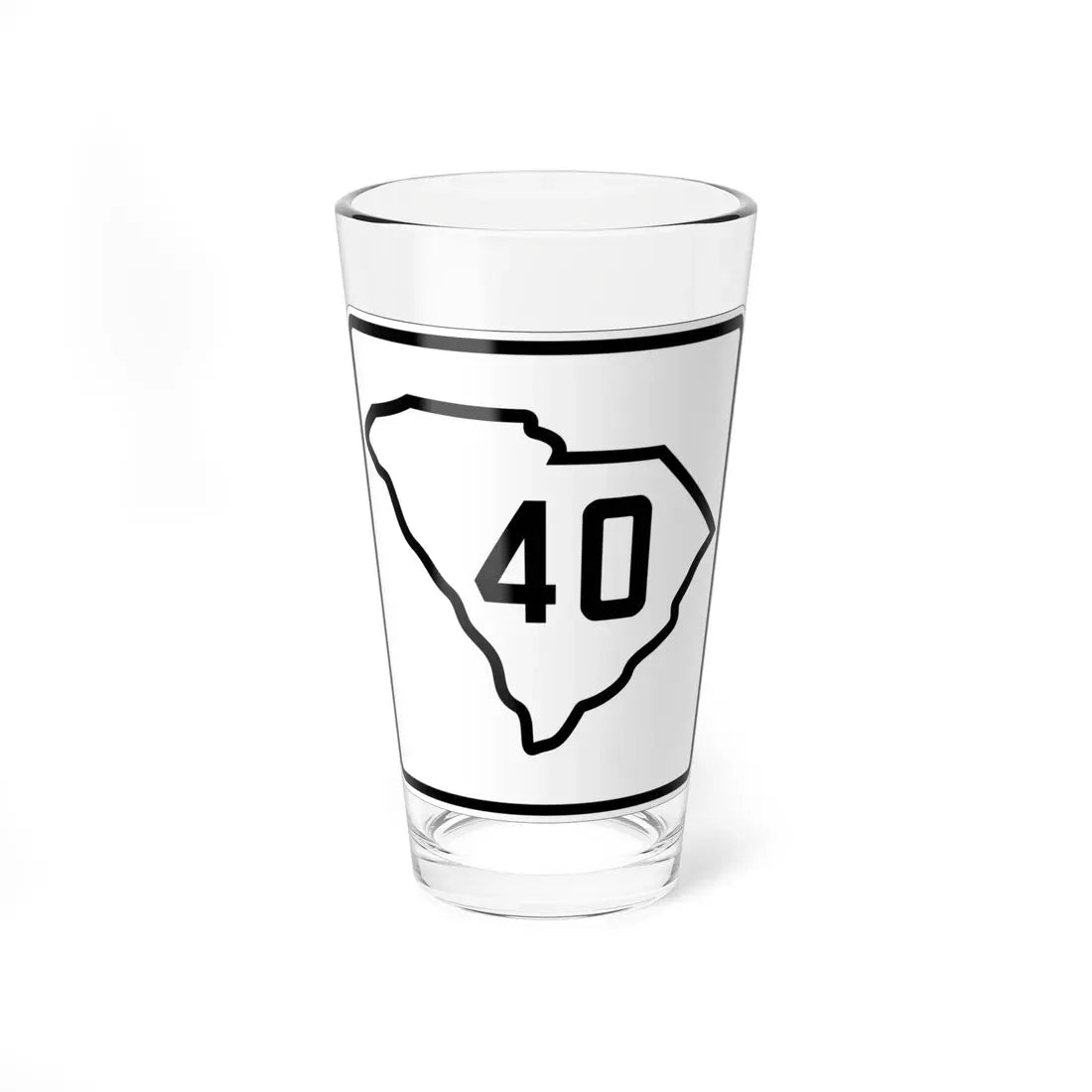 SC-40 1926 (South Carolina) (Road Sign) Pint Glass 16oz 16oz - Go Mug Yourself