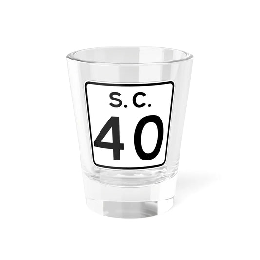 SC-40 (South Carolina) (Road Sign) Shot Glass 1.5oz 1.5oz - Go Mug Yourself