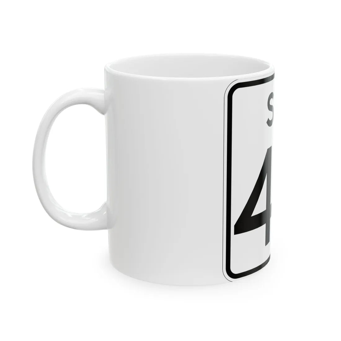 SC-40 (South Carolina) (Road Sign) White Coffee Mug - Go Mug Yourself
