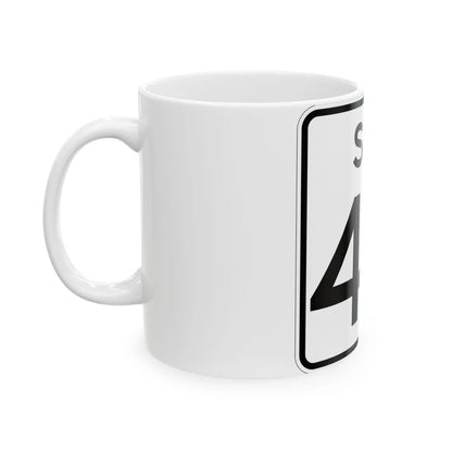 SC-40 (South Carolina) (Road Sign) White Coffee Mug - Go Mug Yourself