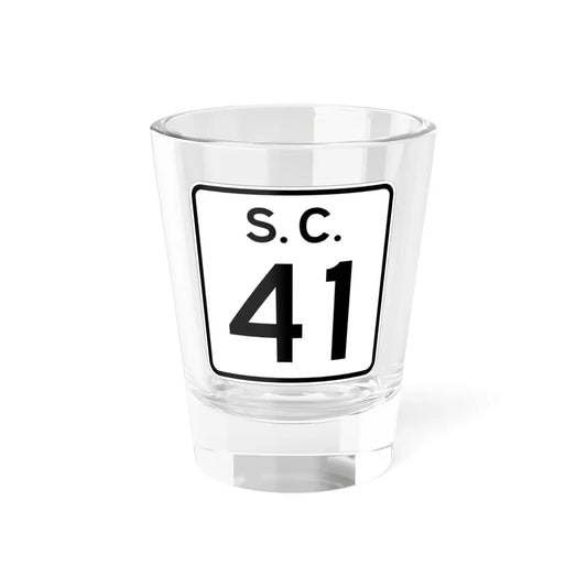 SC-41 (South Carolina) (Road Sign) Shot Glass 1.5oz 1.5oz - Go Mug Yourself