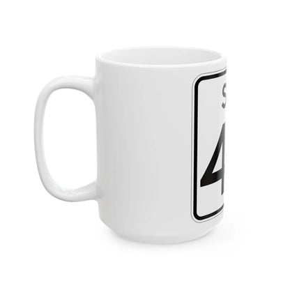 SC-42 (South Carolina) (Road Sign) White Coffee Mug - Go Mug Yourself