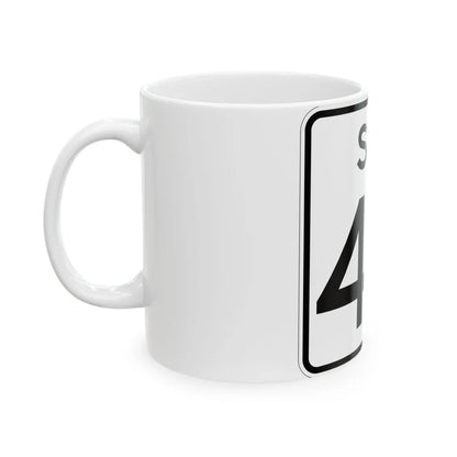 SC-43 (South Carolina) (Road Sign) White Coffee Mug - Go Mug Yourself