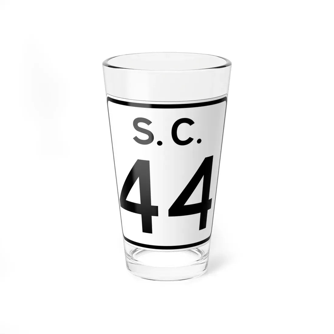 SC-44 (South Carolina) (Road Sign) Pint Glass 16oz 16oz - Go Mug Yourself