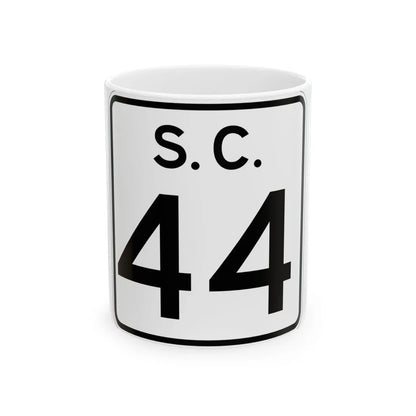 SC-44 (South Carolina) (Road Sign) White Coffee Mug 11oz - Go Mug Yourself