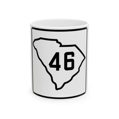 SC-46 1926 (South Carolina) (Road Sign) White Coffee Mug 11oz - Go Mug Yourself