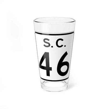 SC-46 (South Carolina) (Road Sign) Pint Glass 16oz 16oz - Go Mug Yourself