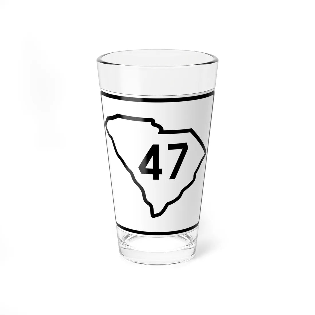 SC-47 1926 (South Carolina) (Road Sign) Pint Glass 16oz 16oz - Go Mug Yourself