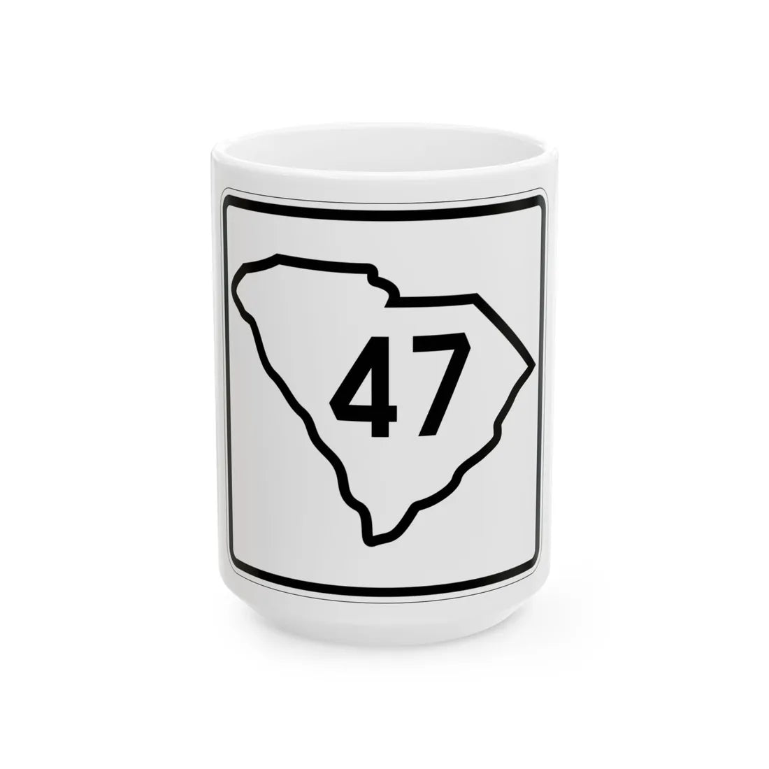 SC-47 1926 (South Carolina) (Road Sign) White Coffee Mug 15oz - Go Mug Yourself
