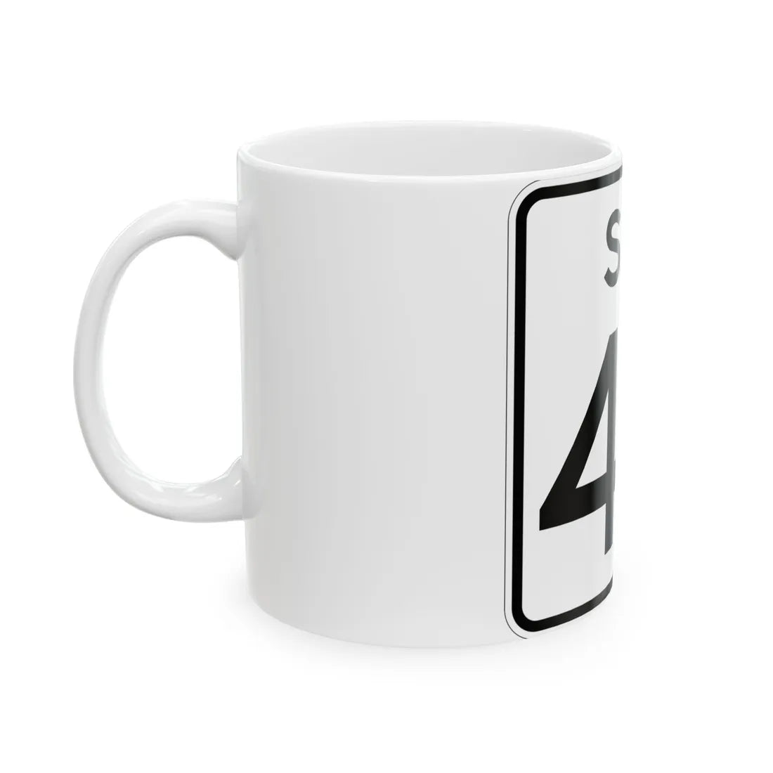 SC-47 (South Carolina) (Road Sign) White Coffee Mug - Go Mug Yourself