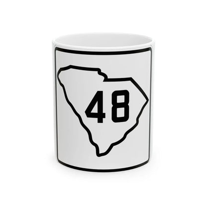 SC-48 1926 (South Carolina) (Road Sign) White Coffee Mug 11oz - Go Mug Yourself