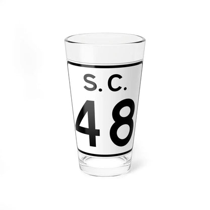 SC-48 (South Carolina) (Road Sign) Pint Glass 16oz 16oz - Go Mug Yourself
