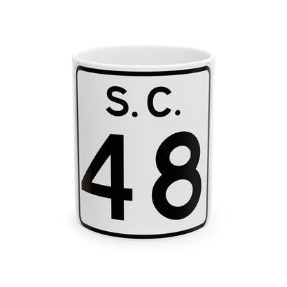 SC-48 (South Carolina) (Road Sign) White Coffee Mug 11oz - Go Mug Yourself