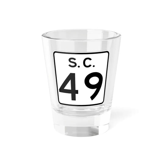 SC-49 (South Carolina) (Road Sign) Shot Glass 1.5oz 1.5oz - Go Mug Yourself