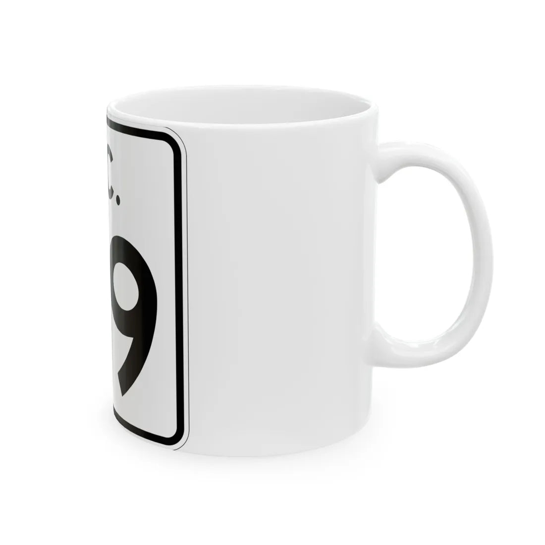 SC-49 (South Carolina) (Road Sign) White Coffee Mug - Go Mug Yourself