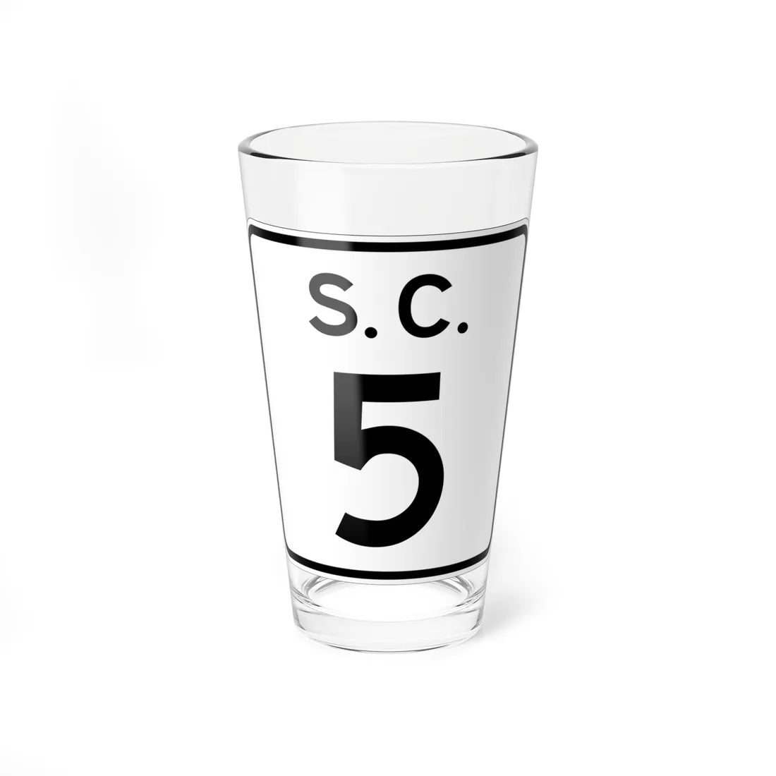 SC-5 (South Carolina) (Road Sign) Pint Glass 16oz 16oz - Go Mug Yourself