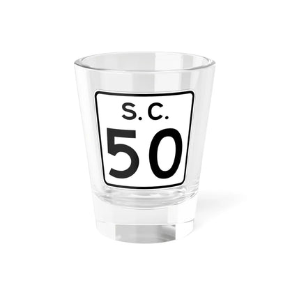 SC-50 (South Carolina) (Road Sign) Shot Glass 1.5oz 1.5oz - Go Mug Yourself
