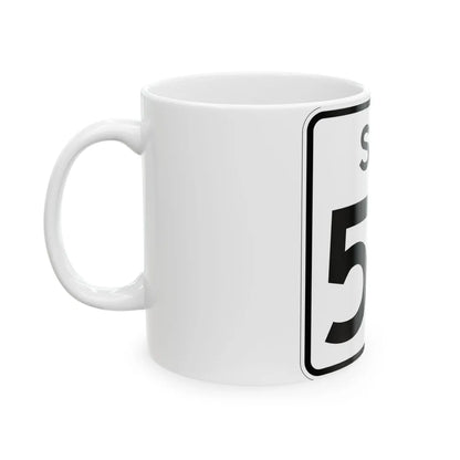 SC-50 (South Carolina) (Road Sign) White Coffee Mug - Go Mug Yourself