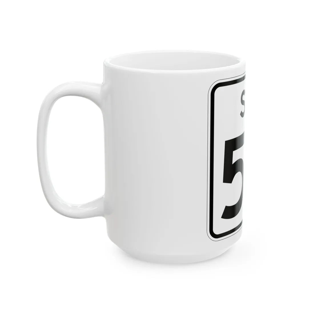 SC-50 (South Carolina) (Road Sign) White Coffee Mug - Go Mug Yourself