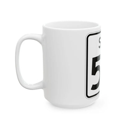 SC-50 (South Carolina) (Road Sign) White Coffee Mug - Go Mug Yourself