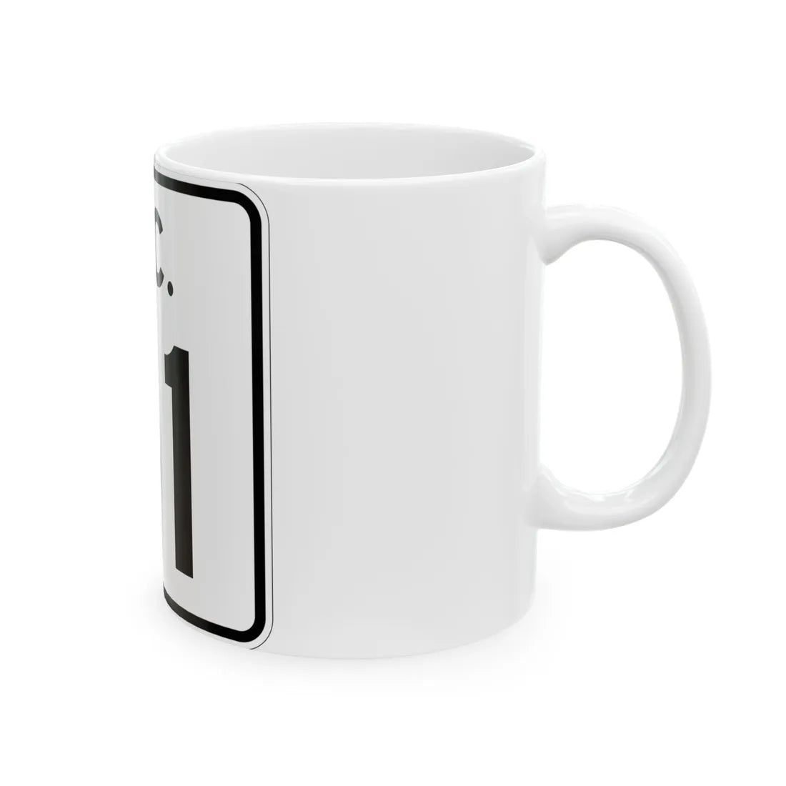 SC-51 (South Carolina) (Road Sign) White Coffee Mug - Go Mug Yourself