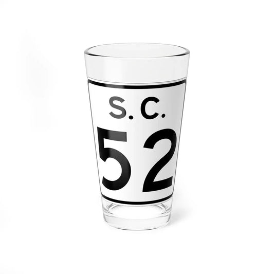 SC-52 (South Carolina) (Road Sign) Pint Glass 16oz 16oz - Go Mug Yourself