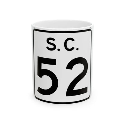 SC-52 (South Carolina) (Road Sign) White Coffee Mug 11oz - Go Mug Yourself