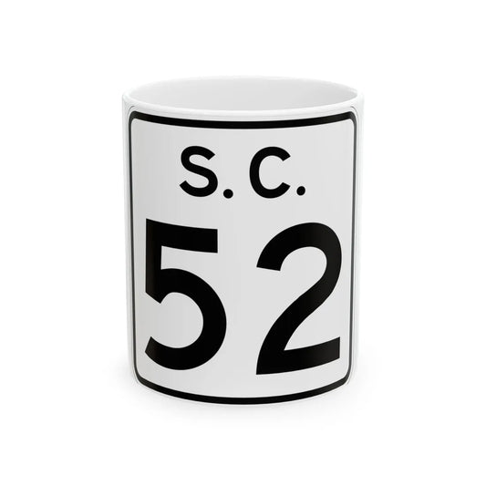 SC-52 (South Carolina) (Road Sign) White Coffee Mug 11oz - Go Mug Yourself