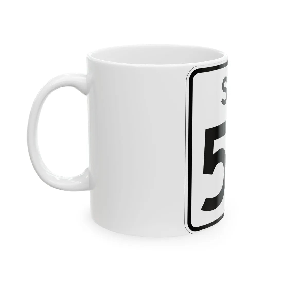 SC-52 (South Carolina) (Road Sign) White Coffee Mug - Go Mug Yourself
