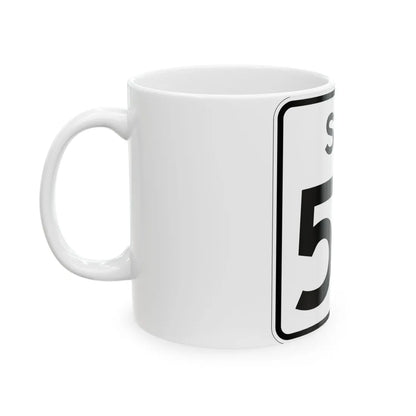 SC-52 (South Carolina) (Road Sign) White Coffee Mug - Go Mug Yourself