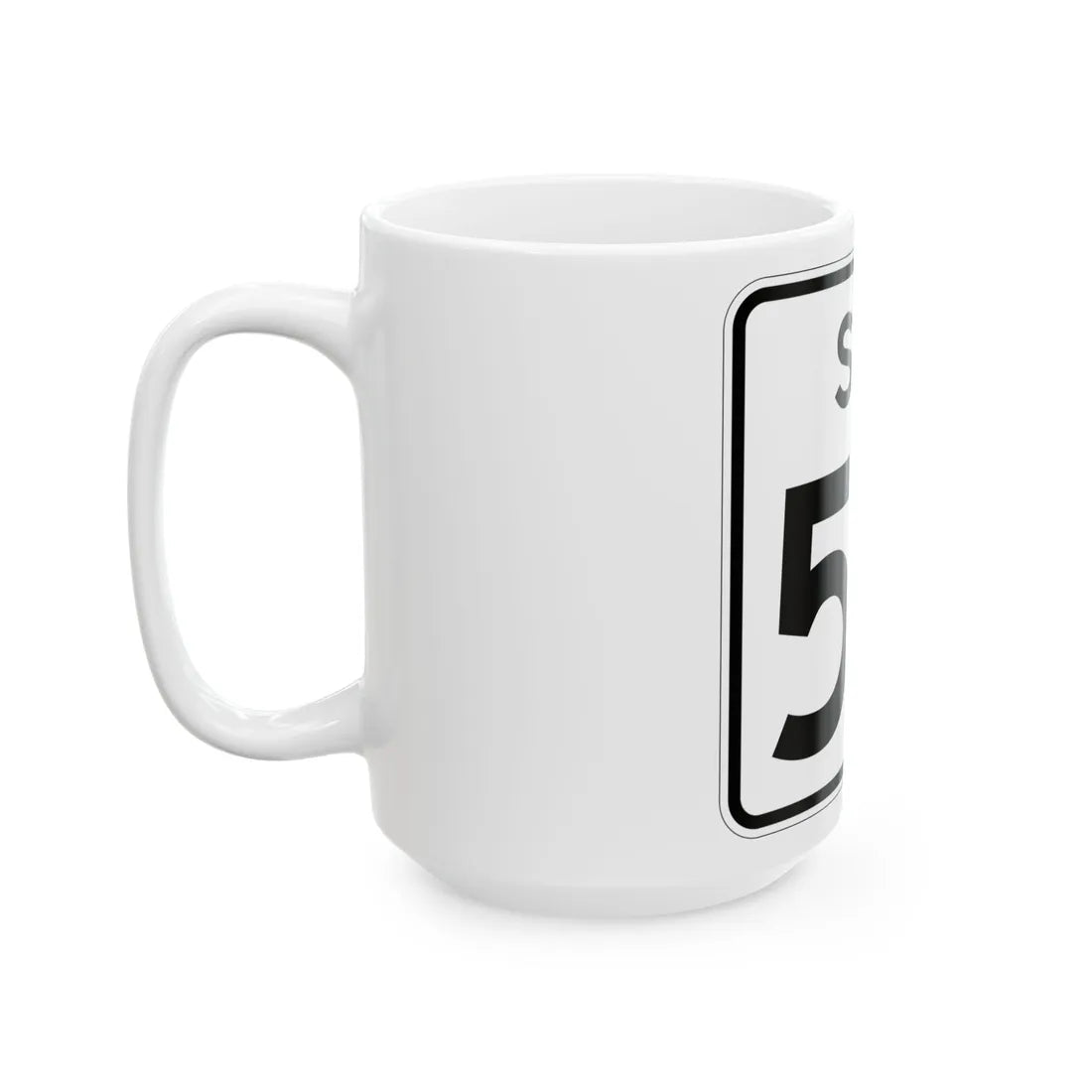 SC-52 (South Carolina) (Road Sign) White Coffee Mug - Go Mug Yourself