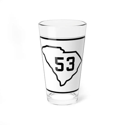 SC-53 1926 (South Carolina) (Road Sign) Pint Glass 16oz 16oz - Go Mug Yourself