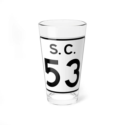SC-53 (South Carolina) (Road Sign) Pint Glass 16oz 16oz - Go Mug Yourself