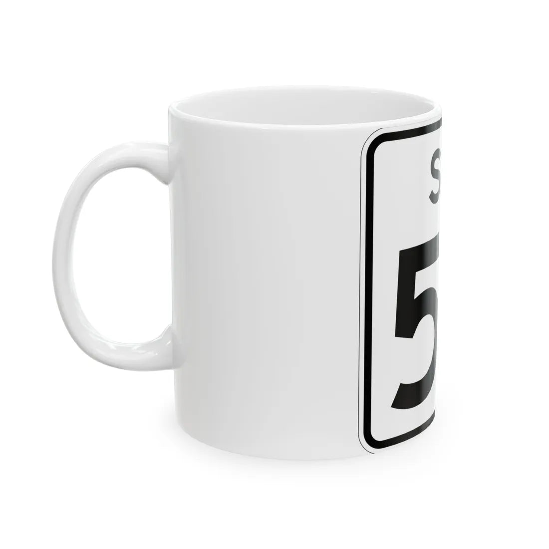 SC-53 (South Carolina) (Road Sign) White Coffee Mug - Go Mug Yourself