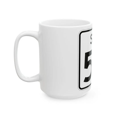 SC-53 (South Carolina) (Road Sign) White Coffee Mug - Go Mug Yourself
