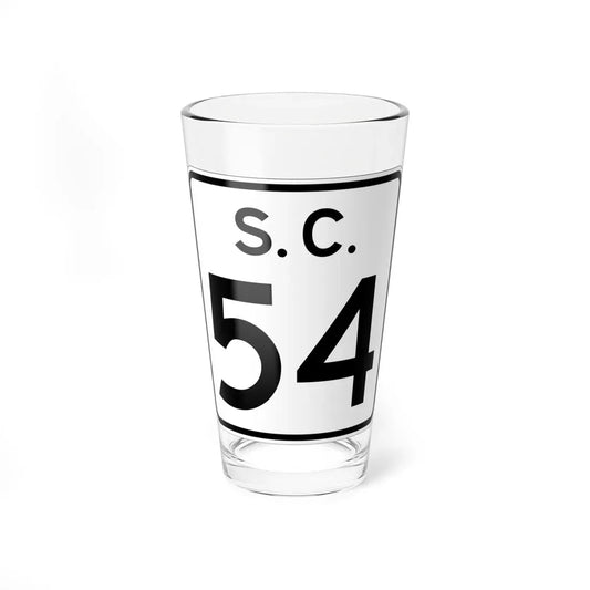 SC-54 (South Carolina) (Road Sign) Pint Glass 16oz 16oz - Go Mug Yourself