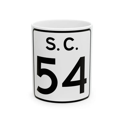 SC-54 (South Carolina) (Road Sign) White Coffee Mug 11oz - Go Mug Yourself