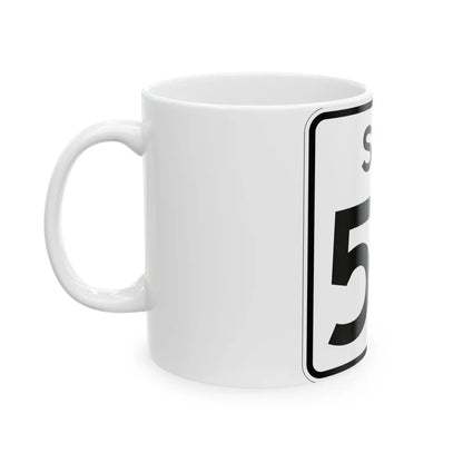 SC-54 (South Carolina) (Road Sign) White Coffee Mug - Go Mug Yourself