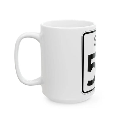 SC-54 (South Carolina) (Road Sign) White Coffee Mug - Go Mug Yourself