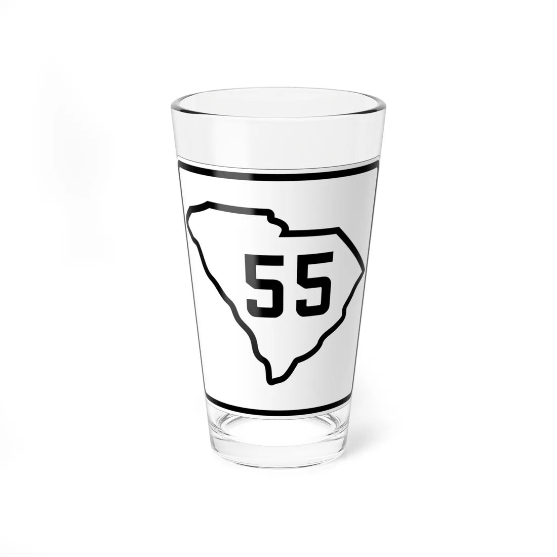 SC-55 1926 (South Carolina) (Road Sign) Pint Glass 16oz - Go Mug Yourself