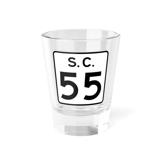 SC-55 (South Carolina) (Road Sign) Shot Glass 1.5oz 1.5oz - Go Mug Yourself