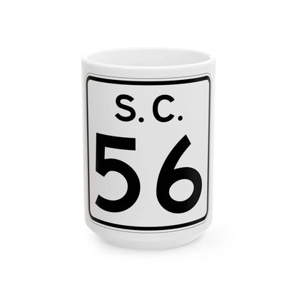 SC-56 (South Carolina) (Road Sign) White Coffee Mug 15oz - Go Mug Yourself