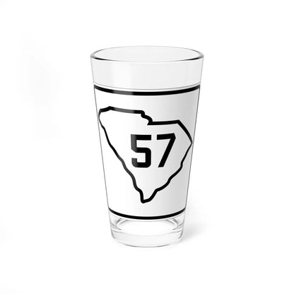 SC-57 1926 (South Carolina) (Road Sign) Pint Glass 16oz 16oz - Go Mug Yourself