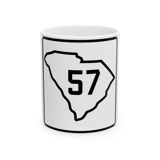 SC-57 1926 (South Carolina) (Road Sign) White Coffee Mug 11oz - Go Mug Yourself
