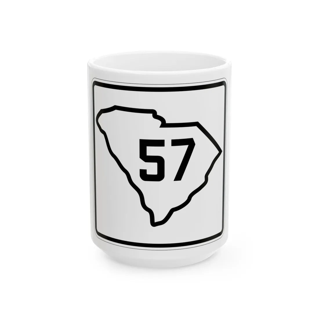 SC-57 1926 (South Carolina) (Road Sign) White Coffee Mug 15oz - Go Mug Yourself